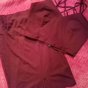 Crop top and skirt matching set